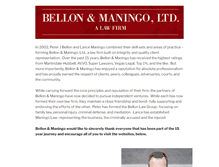 Tablet Screenshot of bellonandmaningo.com